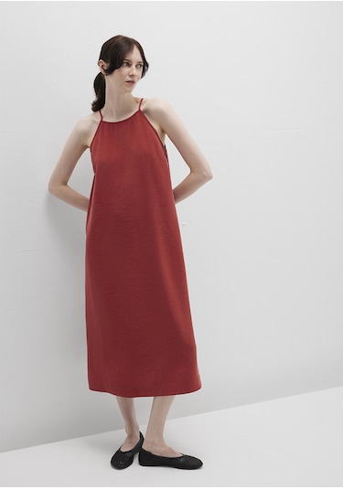 Mavi - Askılı Kırmızı Elbise 1310770-70450 Kırmızı