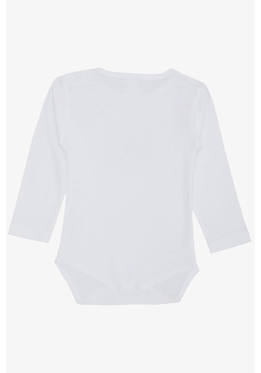 Breeze Erkek Bebek Çıtçıtlı Zıbın Body Sevimli Takım Arkadaşları Baskılı 9 Ay-3 Yaş, Beyaz-beyaz Beyaz