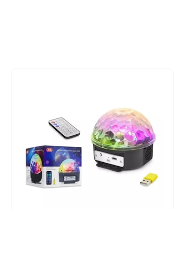 Subzero Gt200 Led Işıklı Sihirli Küre Lamba Bluetooth Müzik Çalar & Uzaktan Kumandal