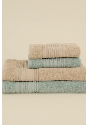 Karaca Home Line Soft %100 Pamuk 4 Parça Hamam Seti Bej-pudra Bej-pudra Bej - Pudra