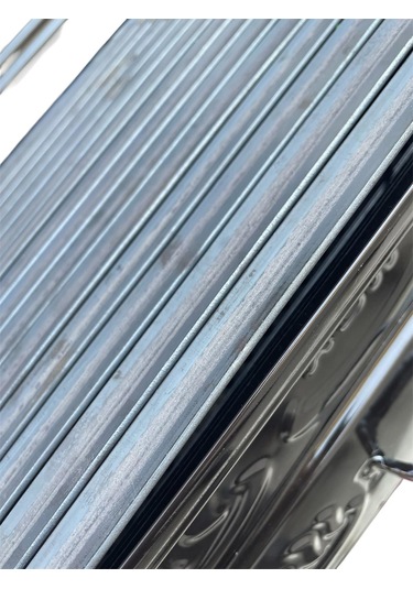 Acn Kömürlü Mangal 35 X 60 Cm Kalın 3 Mm Lama Izgaralı Siyah