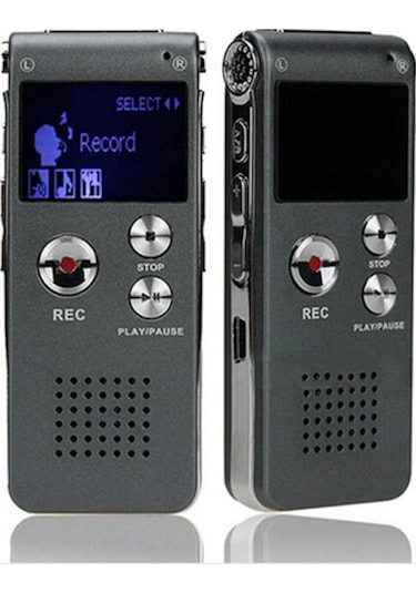 Kingboss HS-27 8 GB Dijital Ses Kayıt Cihazı Siyah
