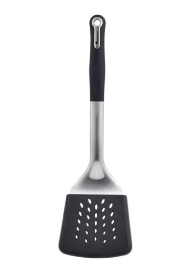 Masterpro Bgmp-4861 Paslanmaz Çelik Oluklu Spatula Gri
