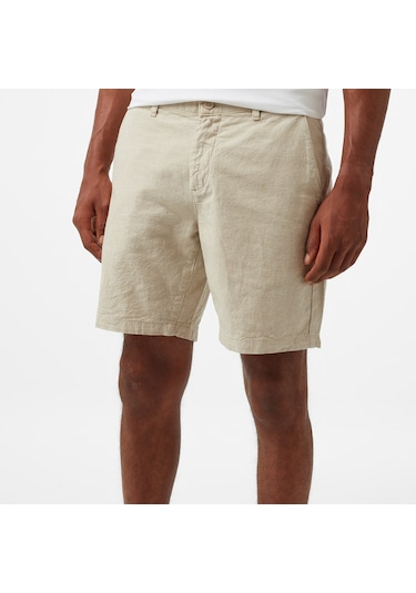 Nautica Erkek Bej Slim Fit Şort Düz B55218t Bej