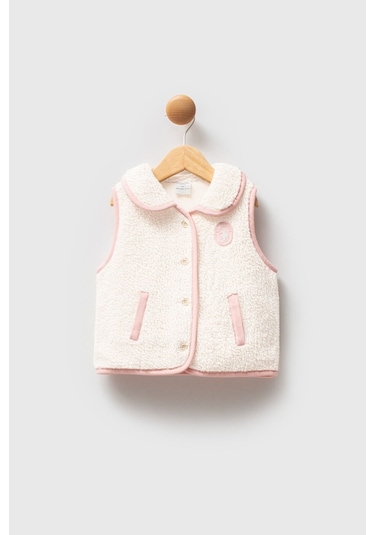 U.S. Polo Assn. U.s. Polo Assn Kız Bebek Krem Yelek Krem