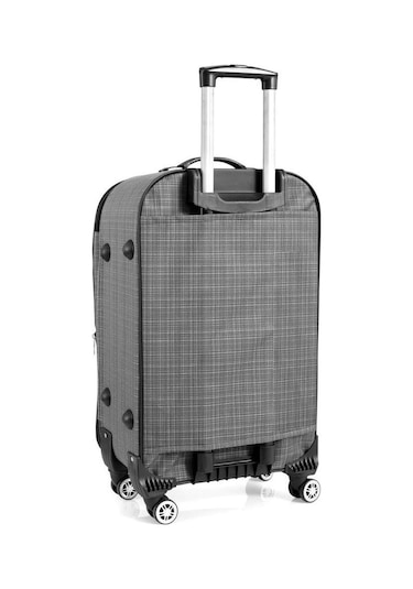 Kabin Boy 4 Teker Kumaş Valiz Gri 1081 Gri