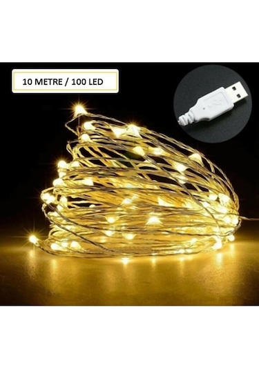 Peri Led Işık 10 Metre Usb'li Mor - Gün Işığı