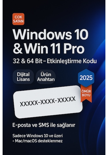 Mıcrosoft Windows 10 Pro Lisans Anahtarı