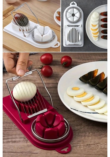 Buffer Çok Fonksiyonlu Eşit Yumurta ,meyve Dilimleyici Kesici Aparat Çok Renkli