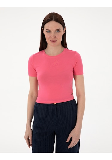 Pierre Cardin Kadın Pembe Tişört 50306945-vr041 Pembe