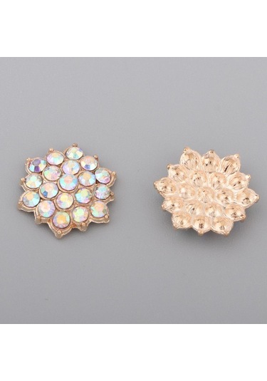 Suntek 10 Adet Alaşım Kristal Boncuk Süslemeleri E