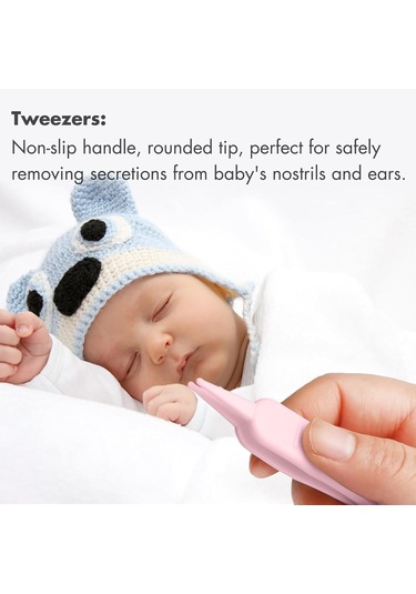 Springsun Yeni Doğanlar İçin 4'lü Bebek Tırnak Bakımı Seti - Tırnak Kırıcı, Makas, File Ve Çeneği İle Güvenli Tırnak Bakımı - Yeşil