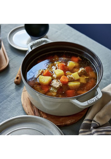 Döküm Tencere Yuvarlak 26 Cm Beyaz Beyaz