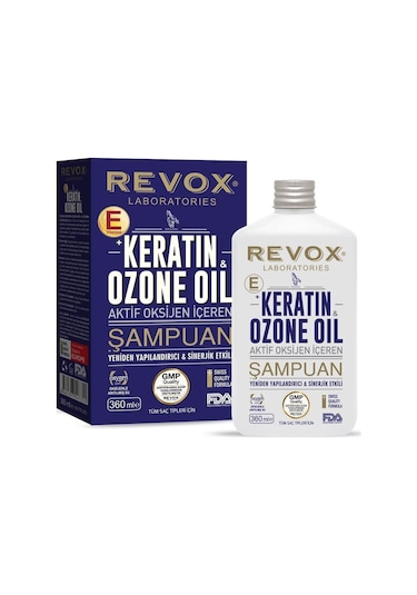Revox Keratin & Ozon Oil Aktif Oksijen İçeren Şampuan 360 ML