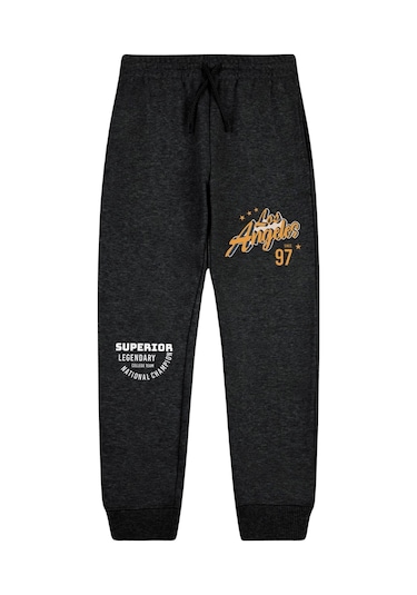 Fyk Kids Baskı Detaylı Cepli Paça Lastikli Erkek Çocuk Eşofman Altı 5'li - Çok Renkli