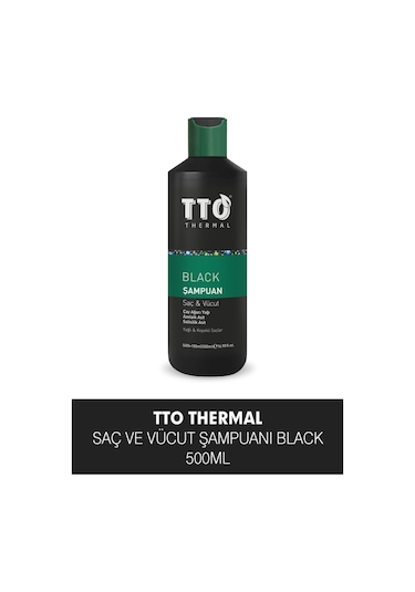 Tto Thermal Black Saç ve Vücut Şampuanı 500  ML