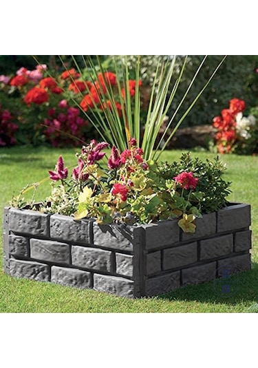 Homyl 4 Parça Bahçe Çiti Kenarı Peyzaj Yolları Kaldırımlar