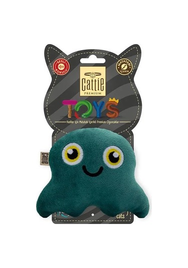 Cattie Matatabili Kedi Peluş Oyuncağı Ahtapot 11 Cm
