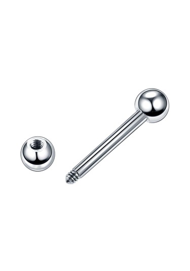 Dolıty 110x Göbek Takısı Piercing Kulak Burun Piercingi 1.2x10mm Gümüş