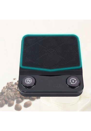 Suntek Mutfak Kahve Ölçeği Usb Şarjlı Pişirme Tartım Ev Siyah