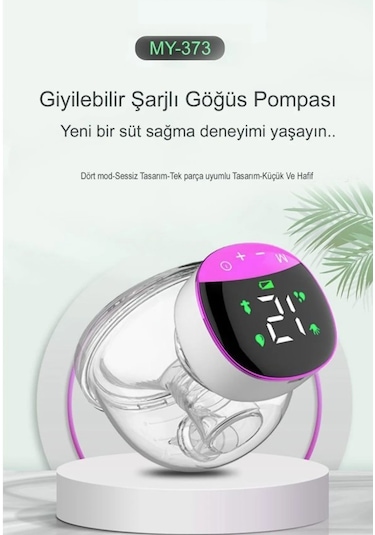 Life Net Diamond Elmas My-373 Giyilebilir Şarjlı Süt Sağma Makinası