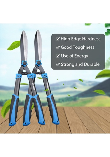 Symbee Yüksek Dayanımlı Sk5 Çelik Bahçe Budama Makası - Kalın Dal Kesim, Kolay Kullanım, Yeşil Alan Bakımı