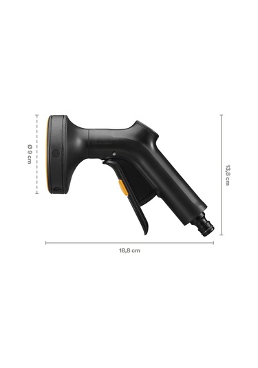 Fiskars 3lü Tip Sert Püskürtme Sulama Tabancası S.53.hrt.fıs.1070836