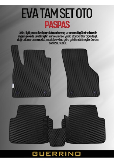 Skoda-fabia 4- 2021-2025 İçin Eva İç Paspas Takımı Metal Topukluk Hariç