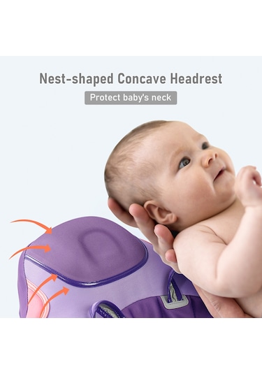 Mambobaby Şişme Olmayan Bebek Yüzme Şamandırası Yumuşak Mt3148pu-1 Mor