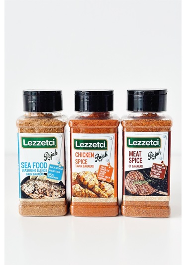 Lezzetçi Sea Food + Chicken Spice + Meat Spice 3 x 120 G