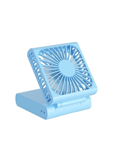 Telefon Tutucu İle Taşınabilir Usb Şarj Edilebilir Soğutma Fanı B2pxdu Mavi