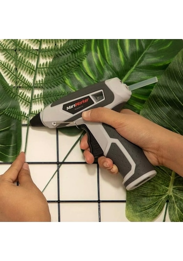 Pazly 4v Lityum Sıcak Tutkal Tabancası, 2000mah Pil, Type-c Şarj, Kablosuz, Güvenlikli, Sanat Onarım