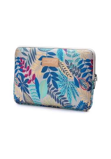 Cbtx Lisen 14" Desenli Fermuarlı Laptop Çantası 36.5 x 25.5 x 2 CM Gri Arka Plan