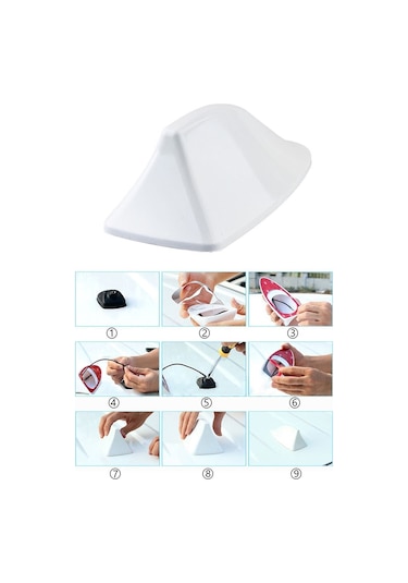 Tiger Marketing Mazda Mx-3 Uyumlu Balina Shark Anten Köpek Balığı Anten Beyaz