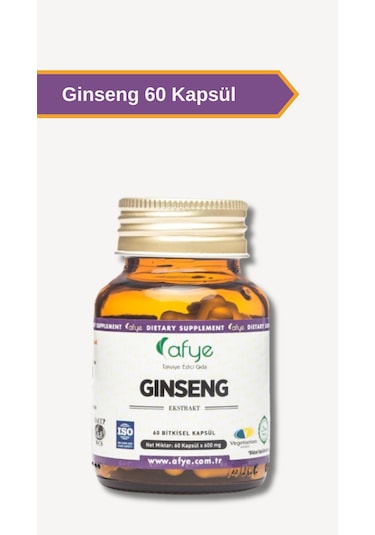 Afye Ginseng Panax 60 Kapsül