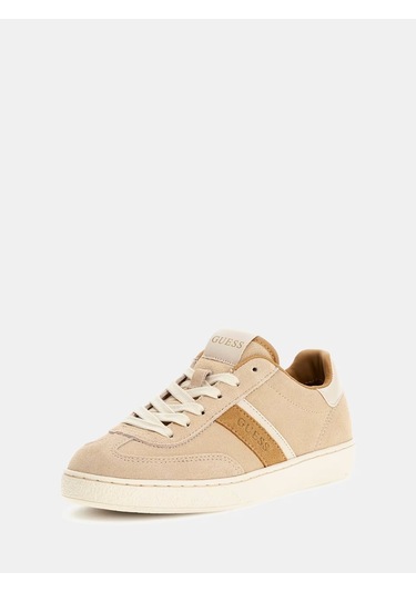 Guess Nolinas Deri Karışımlı Kadın Sneaker Ayakkabı Flpnolsue12 Bej