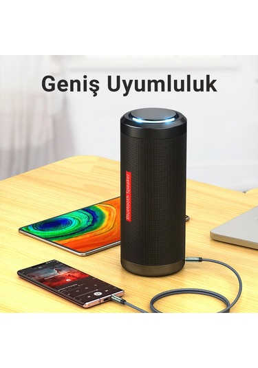 Veggieg 3.5mm Jack Trs Hi-fi Örgülü Aux Ses Kablosu 3 Metre