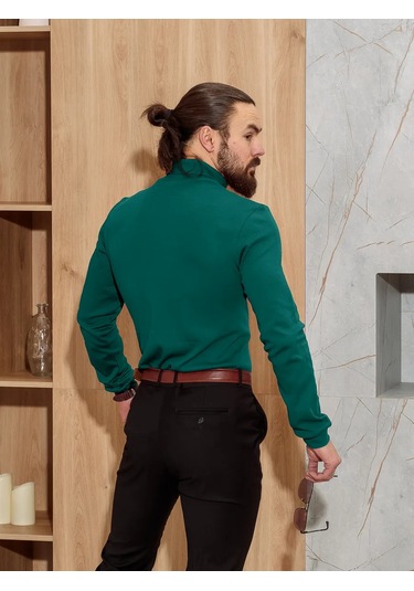 Rontıss Erkek Balıkçı Yaka Kazak 351190550 Zümrüt