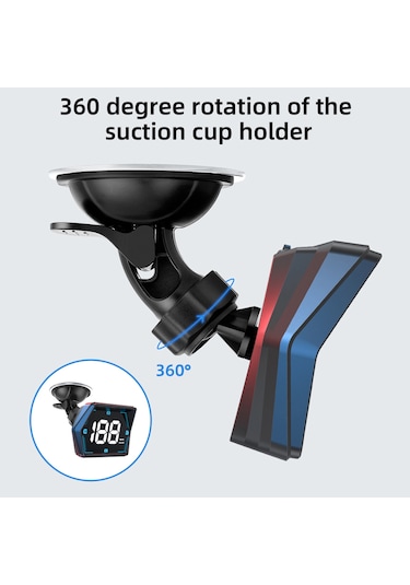 Head Up Display, Gps Hız Göstergesi Evrensel Araç Heads-up Siyah