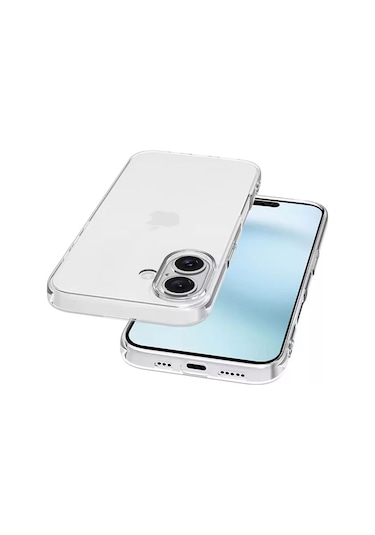 Apple iPhone Uyumlu 16 Arka Kapak Silikon Kılıf Renksiz