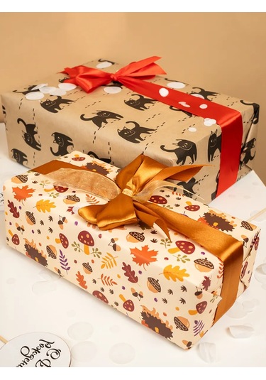 Riota Hediye İçin Rulo Kraft Ambalaj Kağıdı 260219754