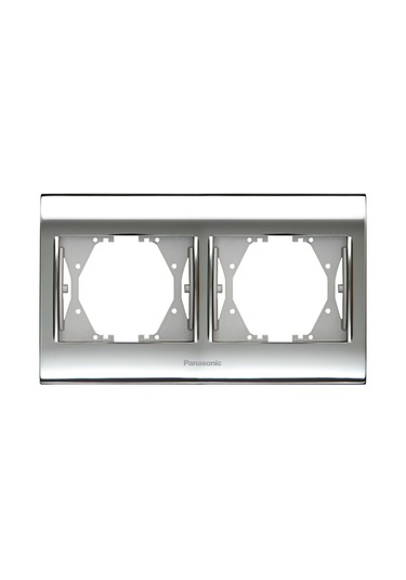 Panasonic Thea Blu Chrome Beyaz İkili Çerçeve Wbtf08025ch Tr