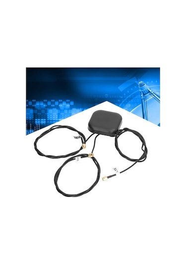 Fastbuy Dış Mekan Sulu Dayanıklı 4g/wifi/gps Triplo Anten Abs+bakır Sma Bağlantı 5/28dbi Kazanç Geniş Frekanslı