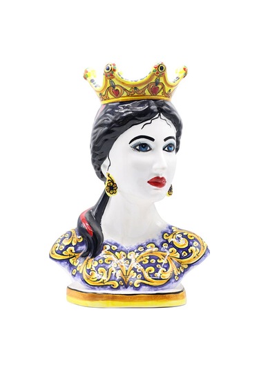 Moor Dekoratif Kraliçe Büst Heykel