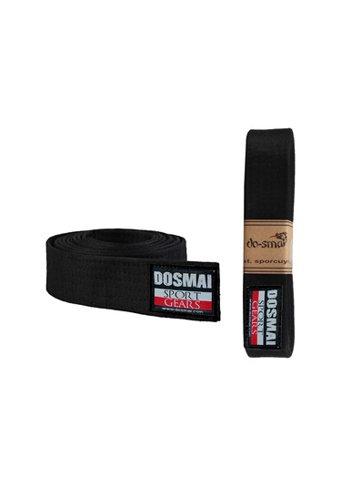 Dosmai Aikido Karate Tek Dolama Kuşak Siyah 200 CM Tk245 Siyah