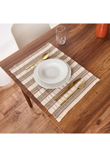 Evidea Soft Freya 2'li Amerikan Servis - Ekru / Bej - 35x50 Cm Ekru / Bej Ekru - Bej