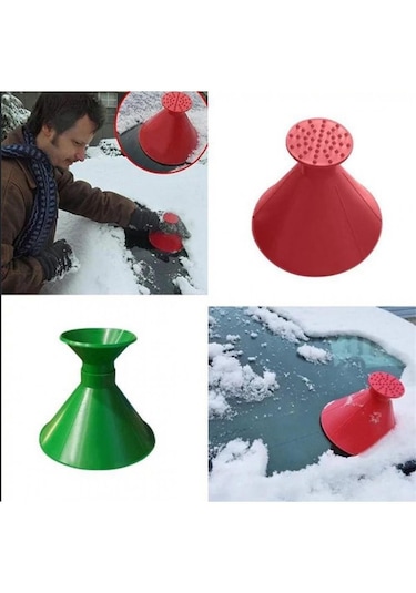 Oto Araç Araba Kar Buz Kırıcı Kazıma Kazıyıcı Koni Ön Cam Temizle N11.743