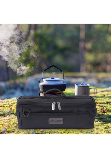 Suntek Kamp Alet Saklama Çantası Çift Fermuarlı Siyah