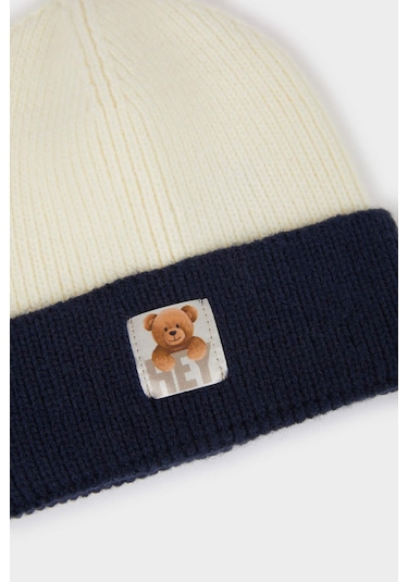 Defacto Erkek Bebek Renk Bloklu Triko Bere F0021a525wnnv235 Lacivert