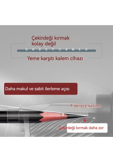 Pratik Ve Şık Tasarımlı Öğrenci Dostu Çok Amaçlı Eskiz Kalem Açacağı